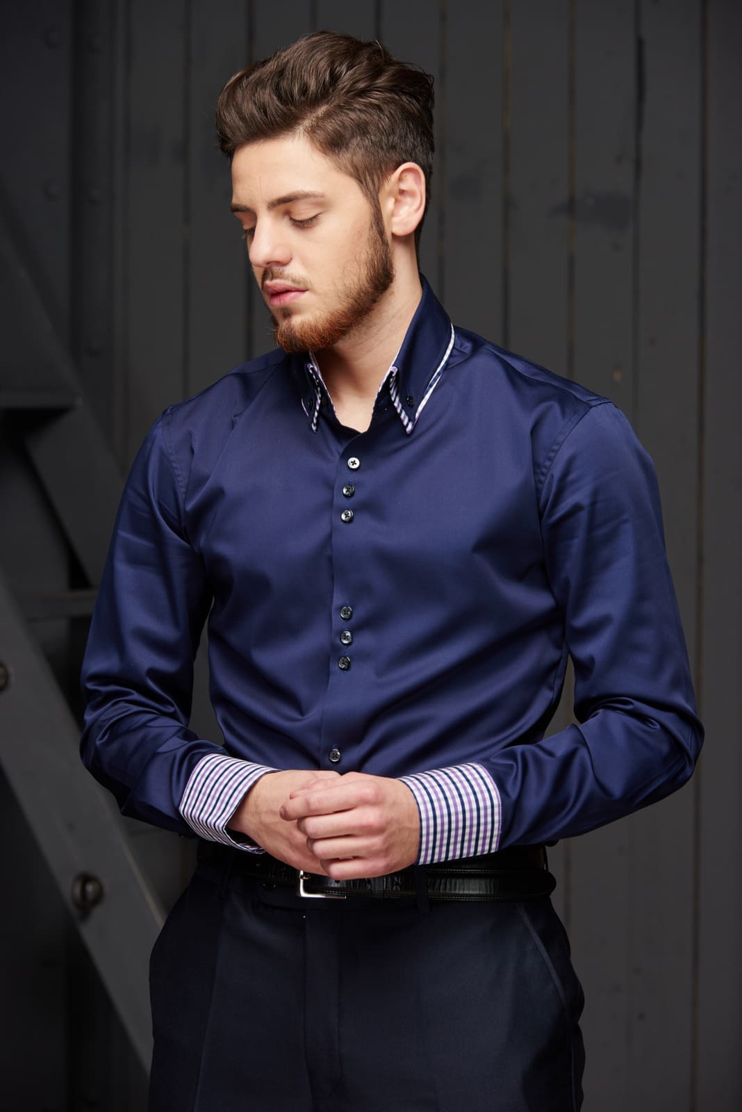 Hemd dunkelblau | Collin Suiting